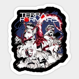 Adapt or Die Terra Anime T-Shirt Celebrating Characters' Adaptations and Survival Skills Sticker